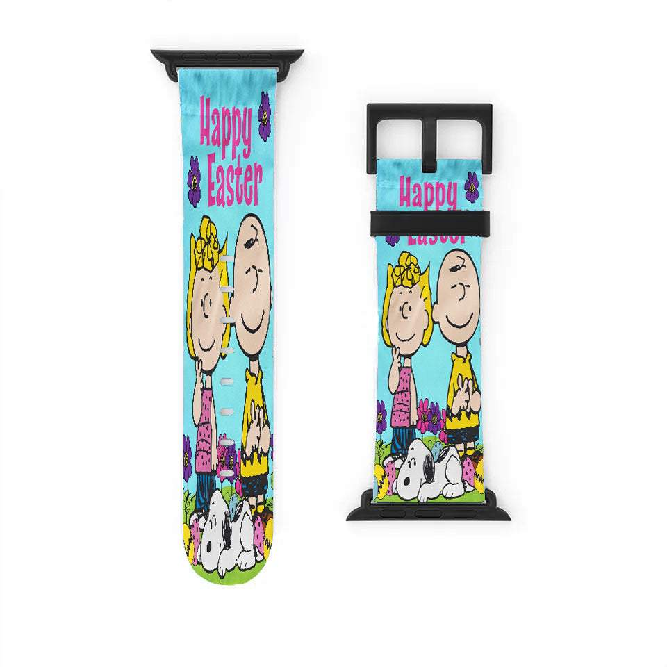Peanuts Snoopy And Charlie Brown Easter Apple Watch Band 38Mm - 44Mm