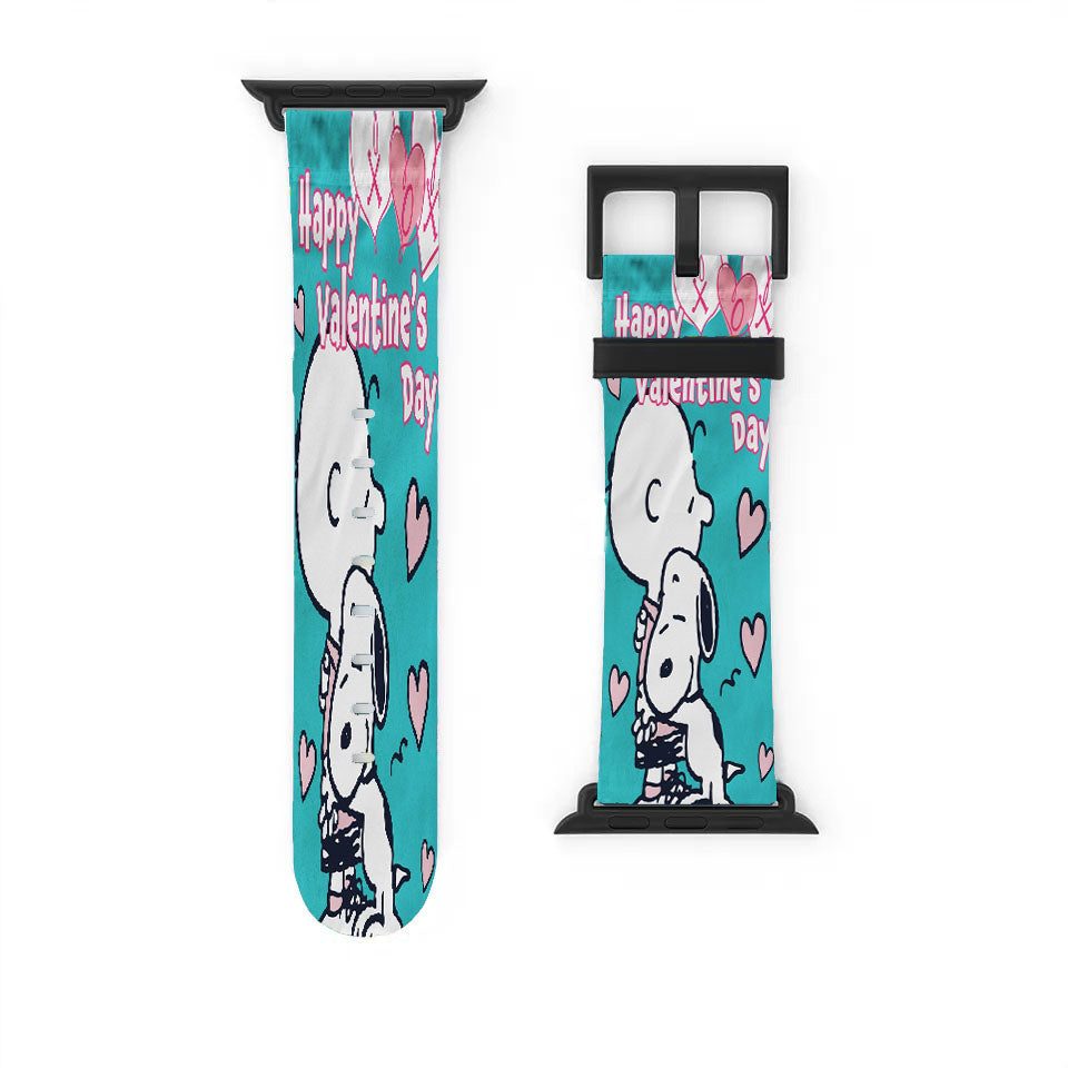 Peanuts Snoopy Charlie Brown Valentines Apple Watch Band 38Mm - 44Mm