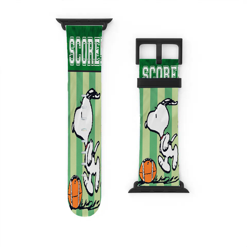 Peanuts Snoopy Football Apple Watch Band 38Mm - 44Mm