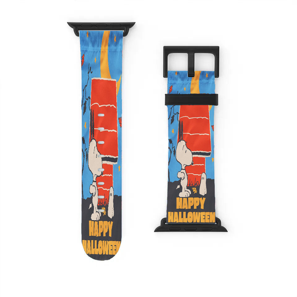 Peanuts Snoopy Ghost Happy Halloween Apple Watch Band 38Mm - 44Mm
