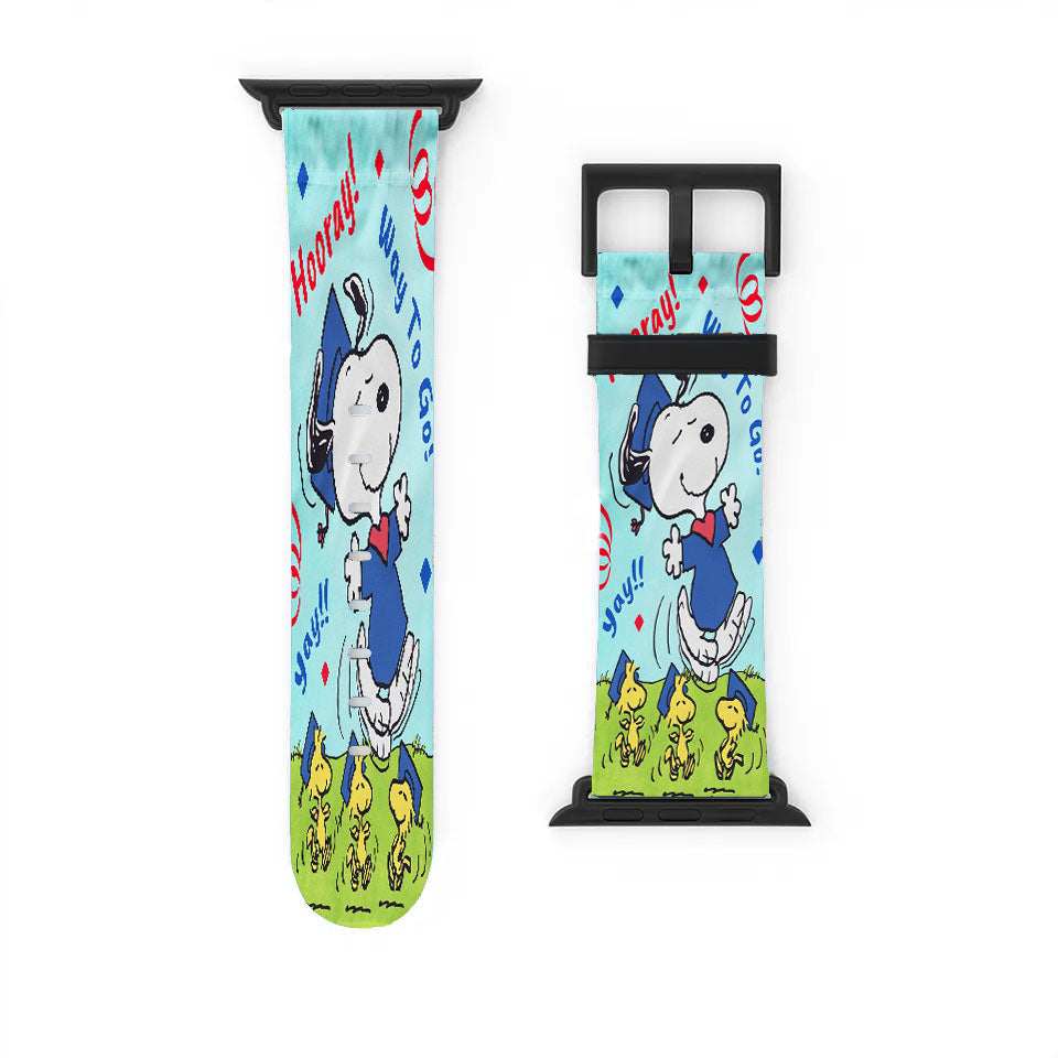 Peanuts Snoopy Graduation Apple Watch Band 38Mm - 44Mm