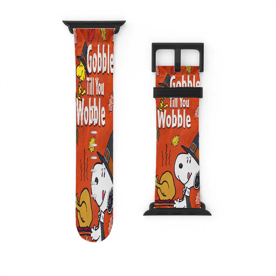 Peanuts Snoopy Thanksgiving Apple Watch Band 38Mm - 44Mm