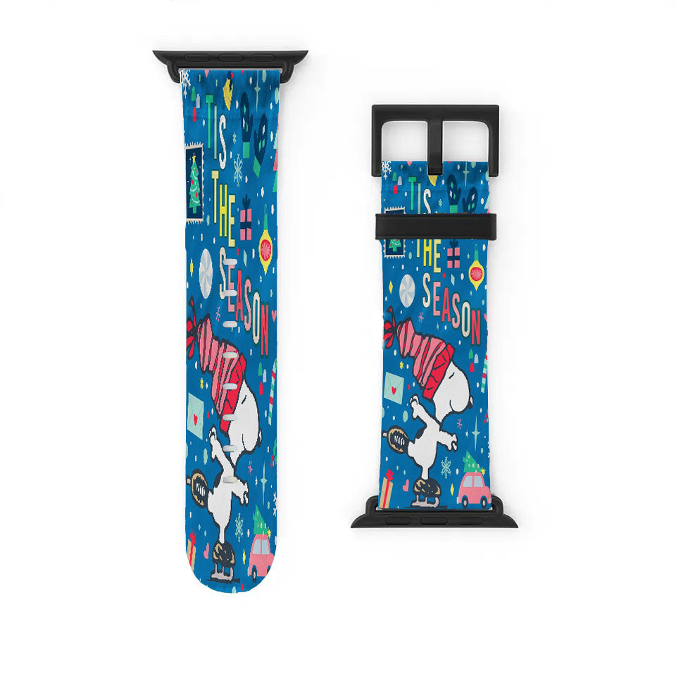 Peanuts Snoopy Winter Christmas Apple Watch Band 38Mm - 44Mm