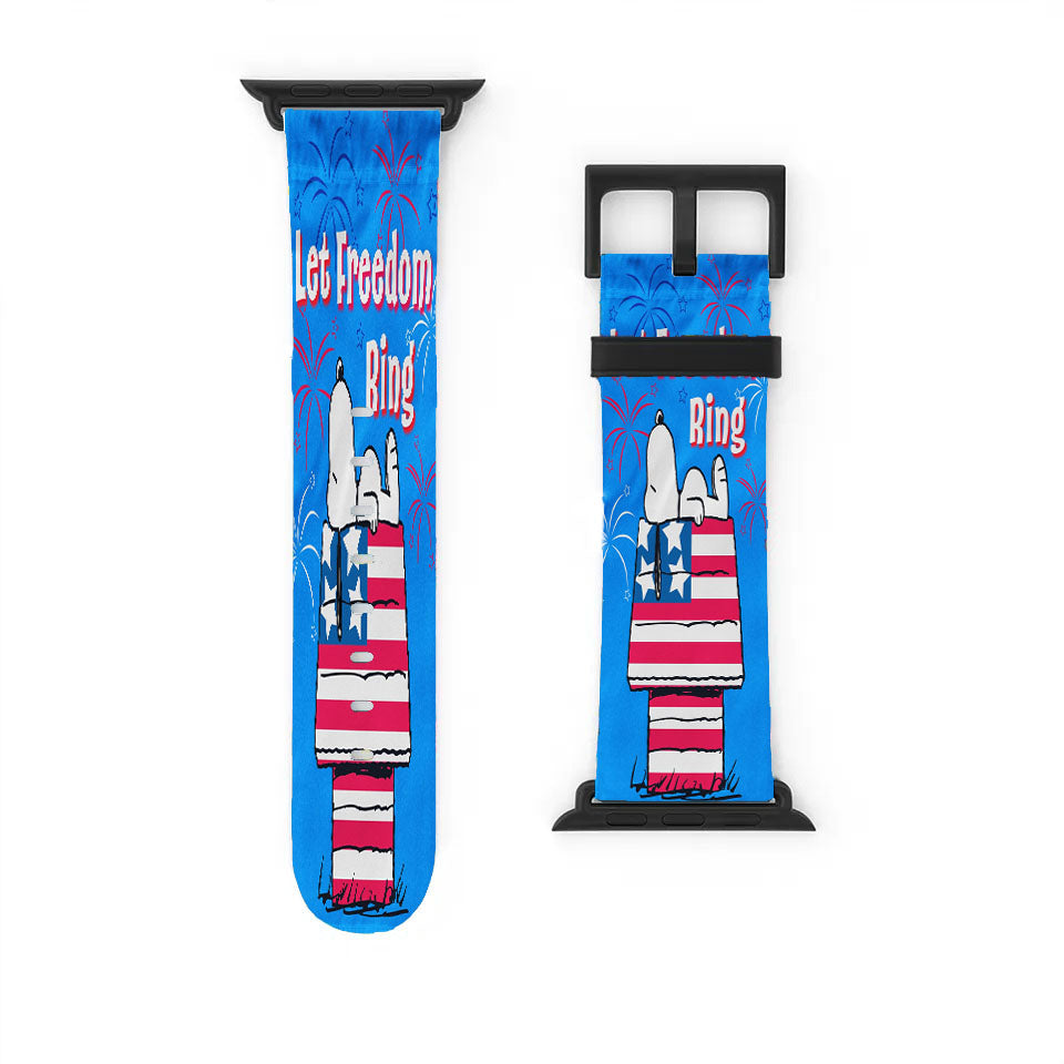 Peanuts Stars & Stripes Doghouse Apple Watch Band 38Mm - 44Mm