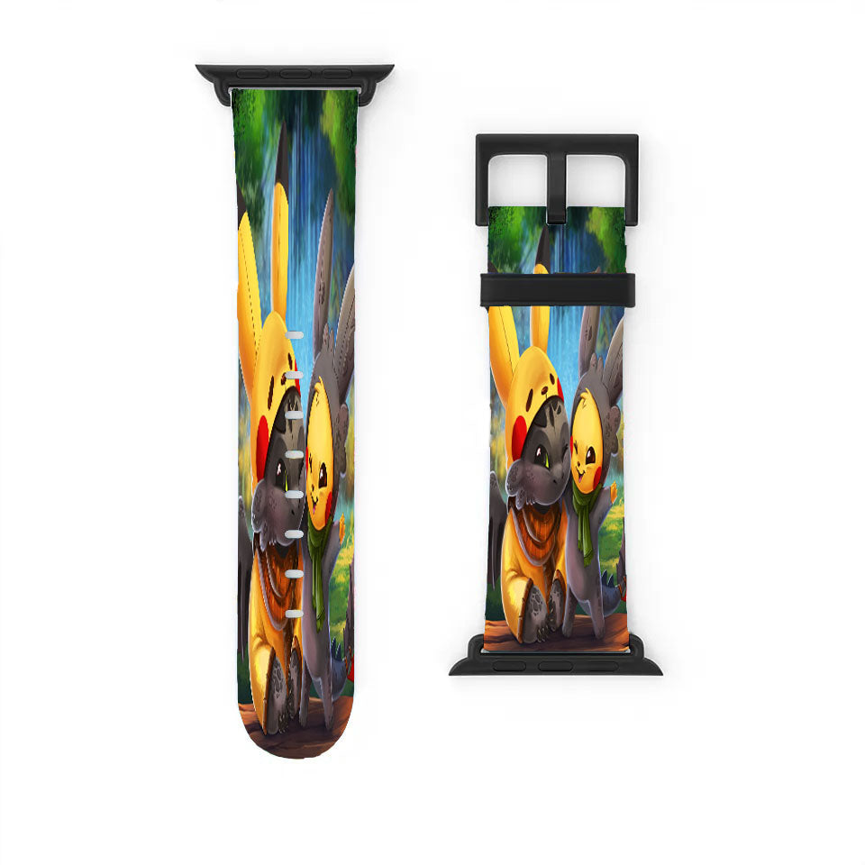 Pikachu And Toothless Apple Watch Band 38Mm - 44Mm