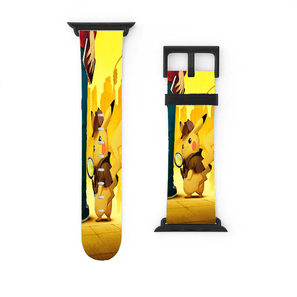 Pikachu Detective Cartoon Movie Apple Watch Band 38Mm - 44Mm
