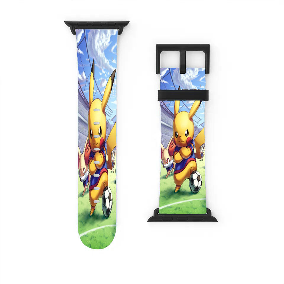 Pikachu Pokemen Football Apple Watch Band 38Mm - 44Mm