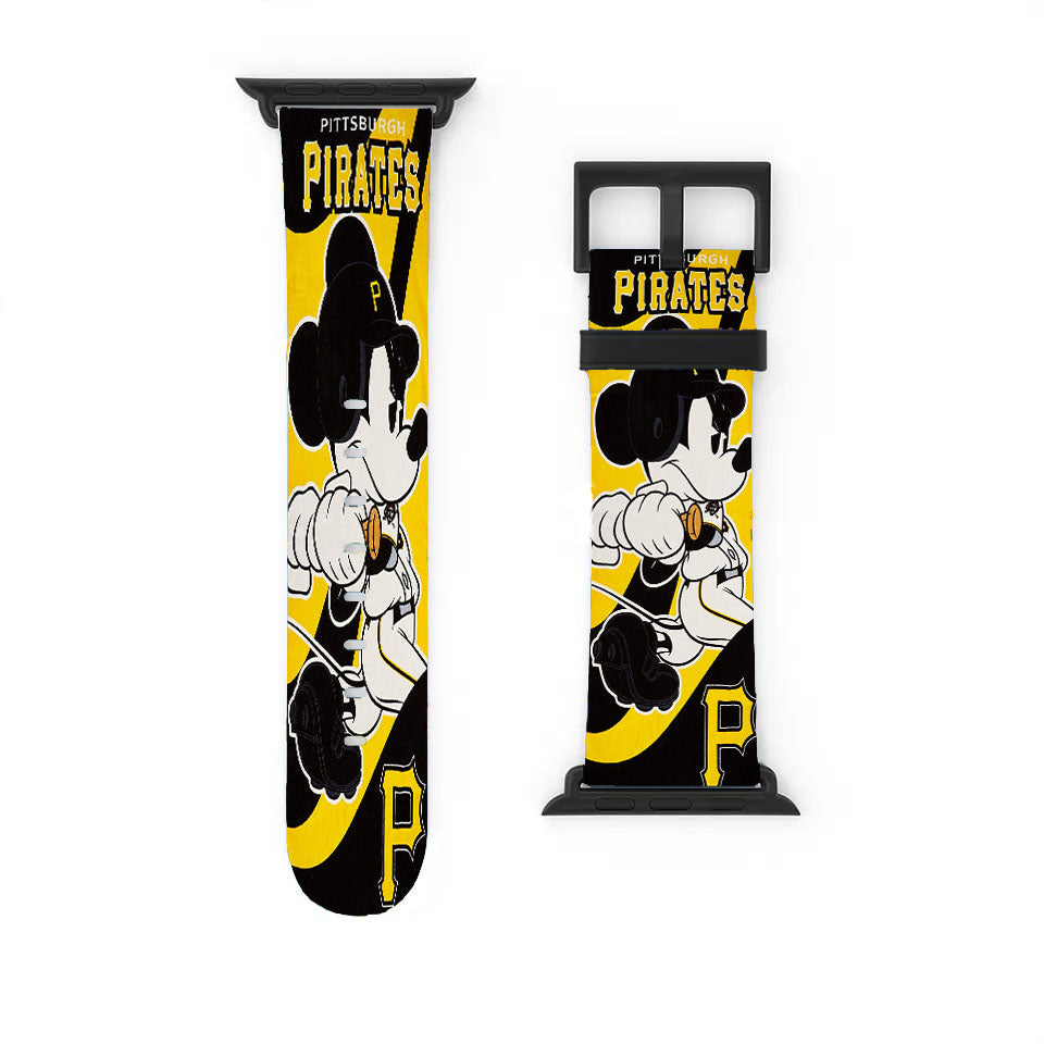 Pittsburgh Pirates Disney Mickey Mouse Apple Watch Band 38Mm - 44Mm