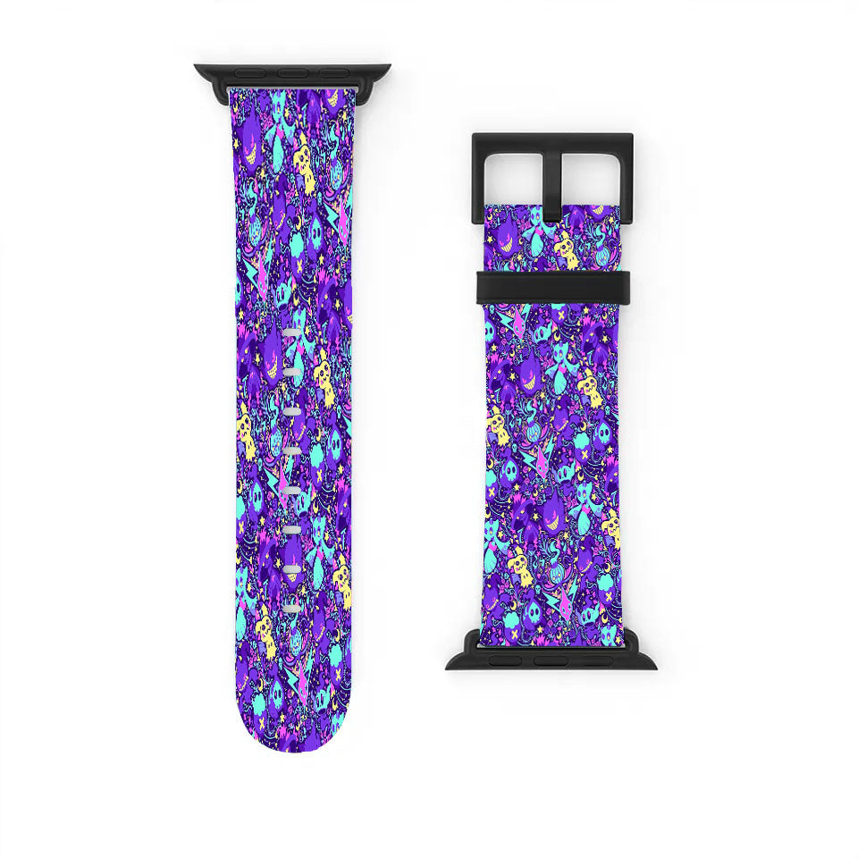 Pokemon Creepy Ghost Lavender Town Myth Apple Watch Band 38Mm - 44Mm