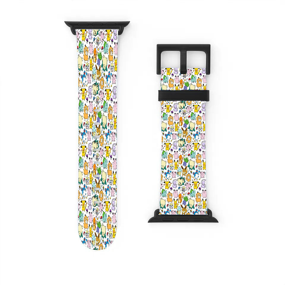 Pokemon Pattern Apple Watch Band 38Mm - 44Mm