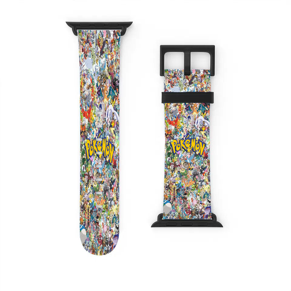 Pokemon Pattern All Char Apple Watch Band 38Mm - 44Mm