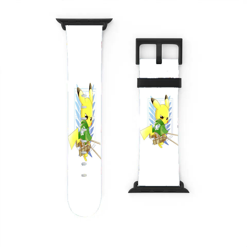 Pokemon Pikachu Attack On Titans Apple Watch Band 38Mm - 44Mm