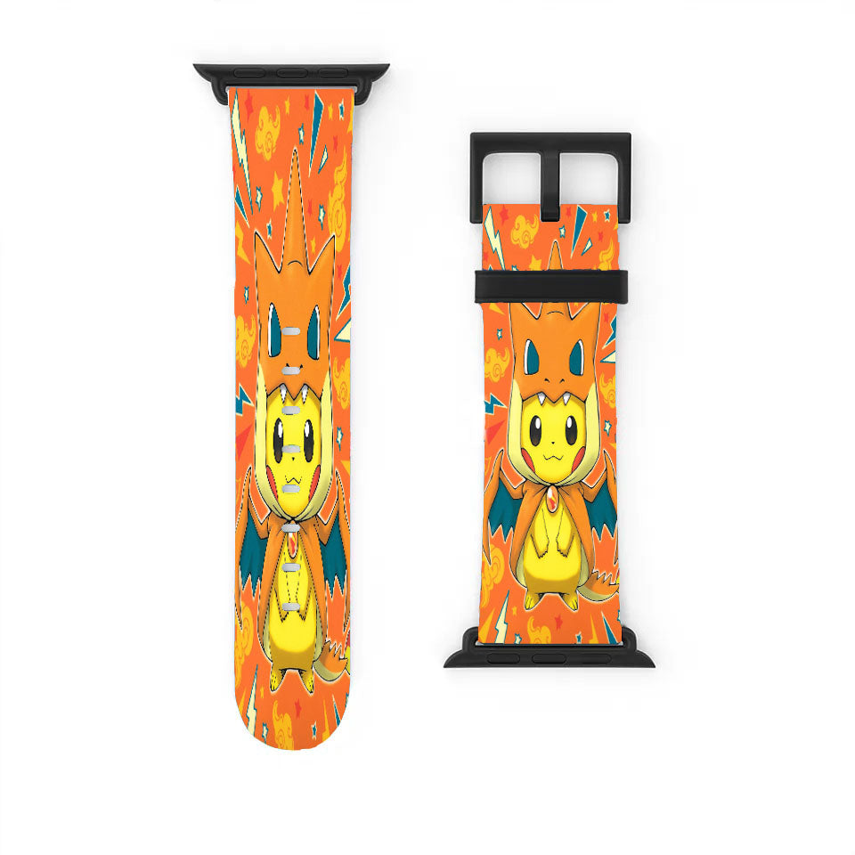 Pokemon Pikachu Cartoon Apple Watch Band 38Mm - 44Mm