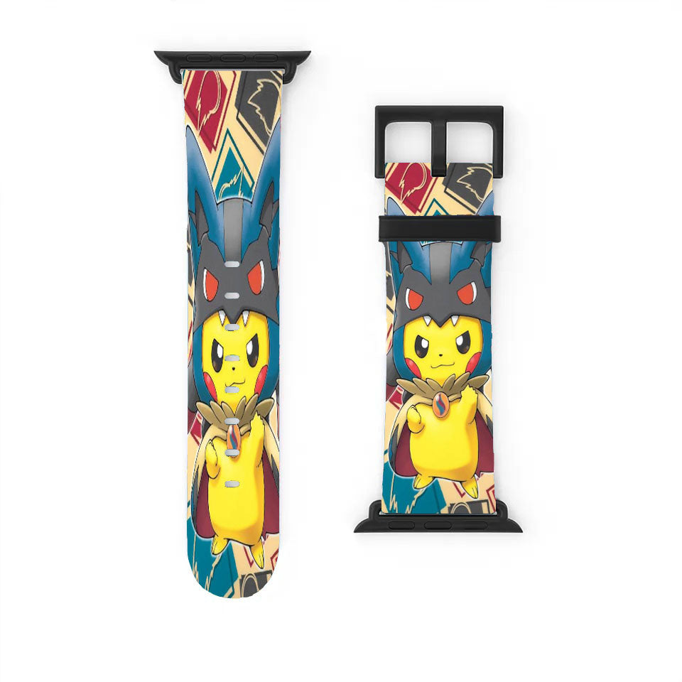 Pokemon Pikachu Funny With Costume Apple Watch Band 38Mm - 44Mm