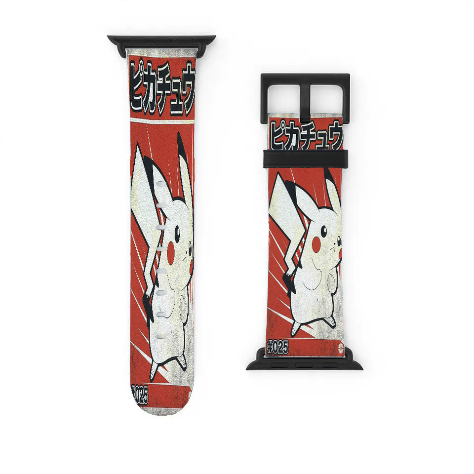 Pokemon Pikachu Japanese Vintage Apple Watch Band 38Mm - 44Mm