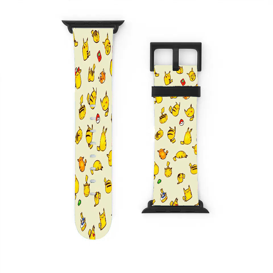 Pokemon Pikachu Pattern Apple Watch Band 38Mm - 44Mm