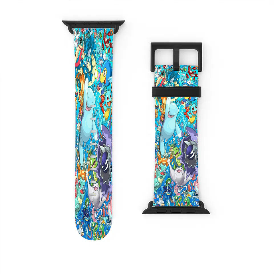 Pokemon Water Type Fanart Collage Apple Watch Band 38Mm - 44Mm