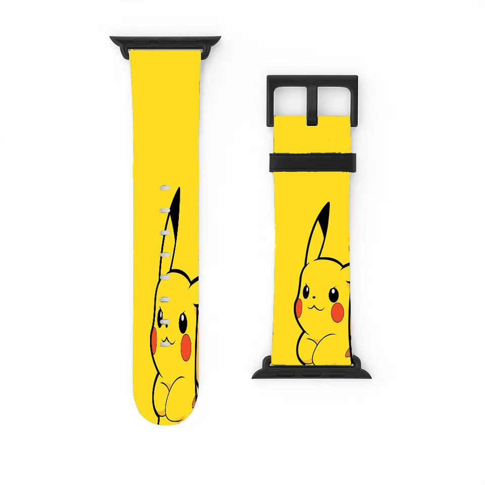 Pokemon Yellow Pikachu Apple Watch Band 38Mm - 44Mm