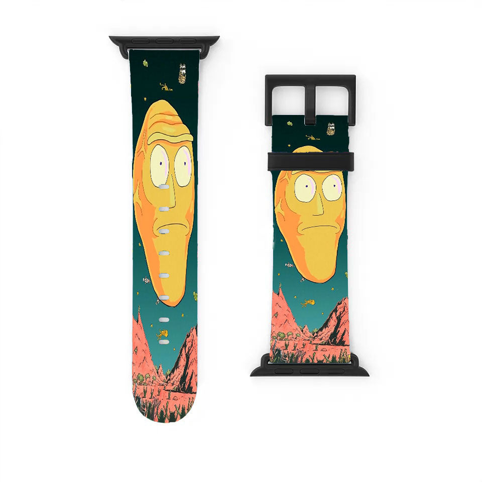 Rick And Morty Giant Heads Apple Watch Band 38Mm - 44Mm