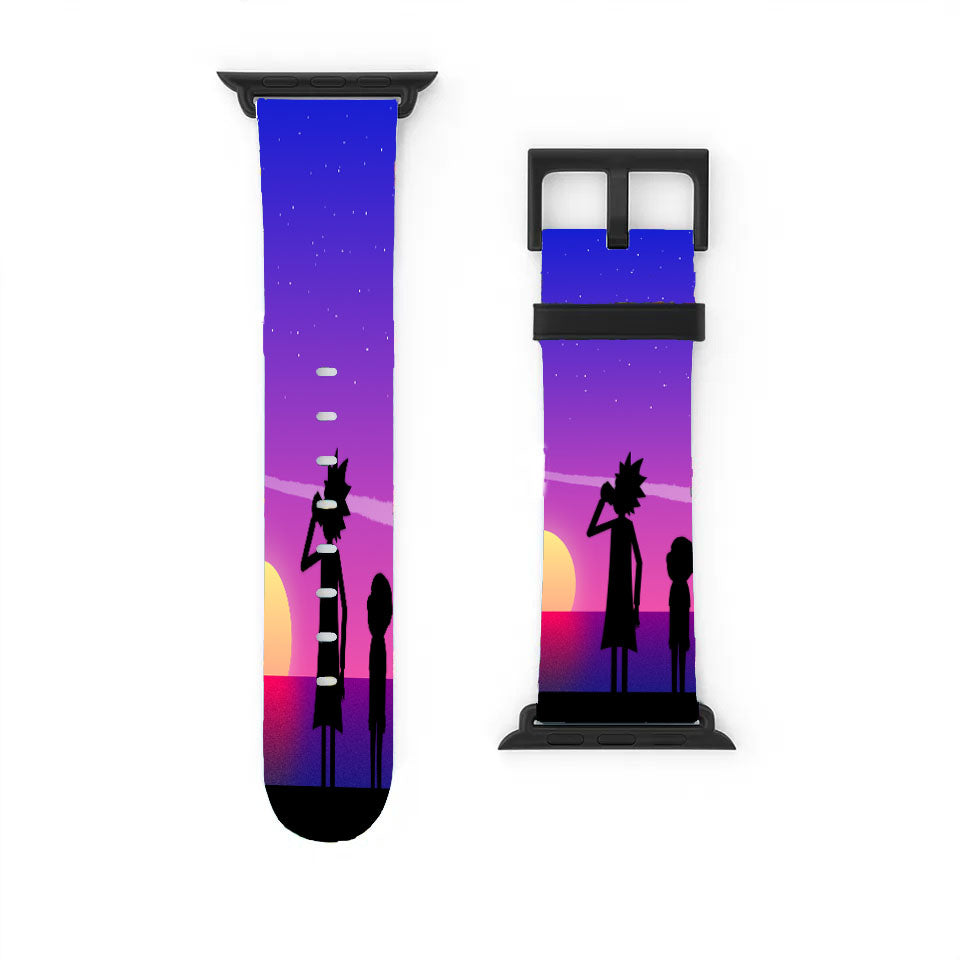 Rick And Morty Looking Sunset Apple Watch Band 38Mm - 44Mm