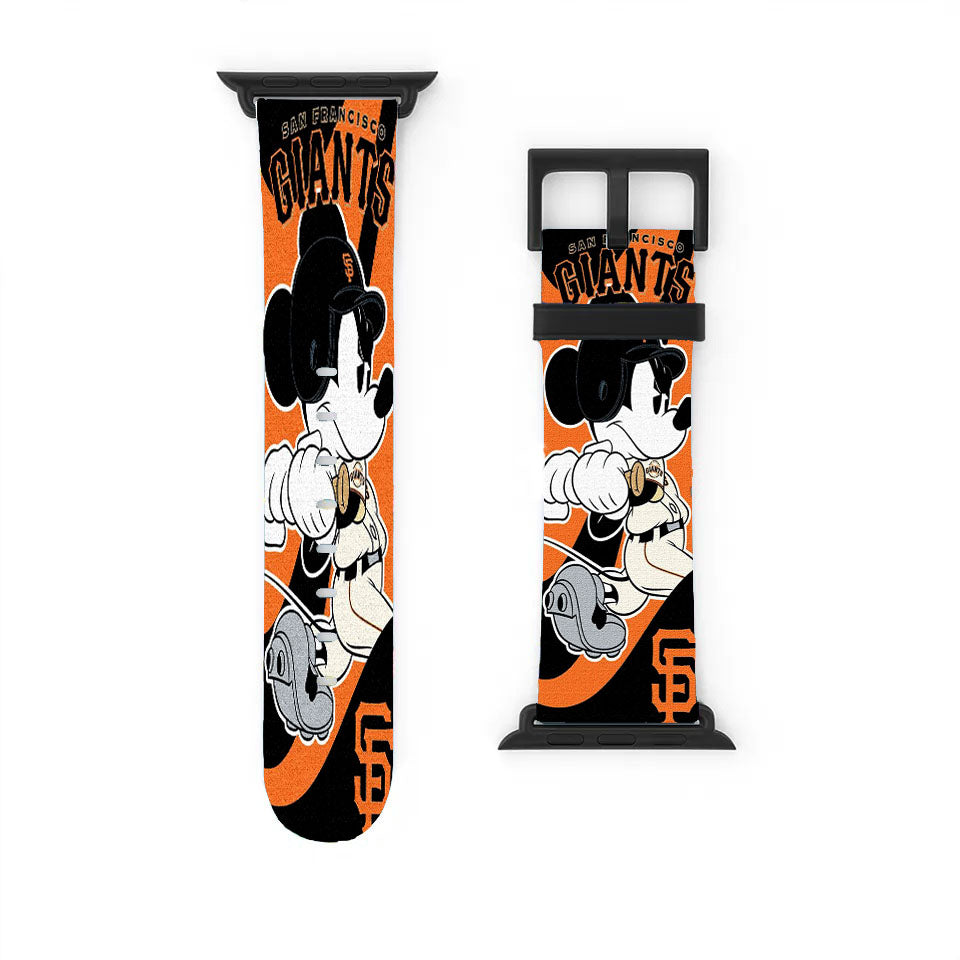 San Francisco Giants Disney Mickey Mouse Apple Watch Band 38Mm - 44Mm