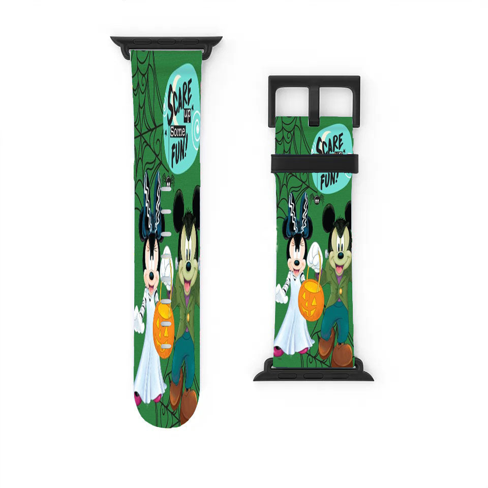 Scare Up Fun Mickey & Minnie Apple Watch Band 38Mm - 44Mm