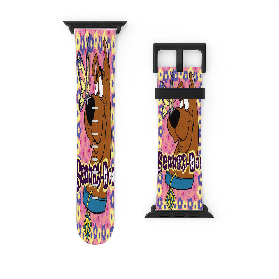 Scooby Doo Butterfly And Flower Apple Watch Band 38Mm - 44Mm