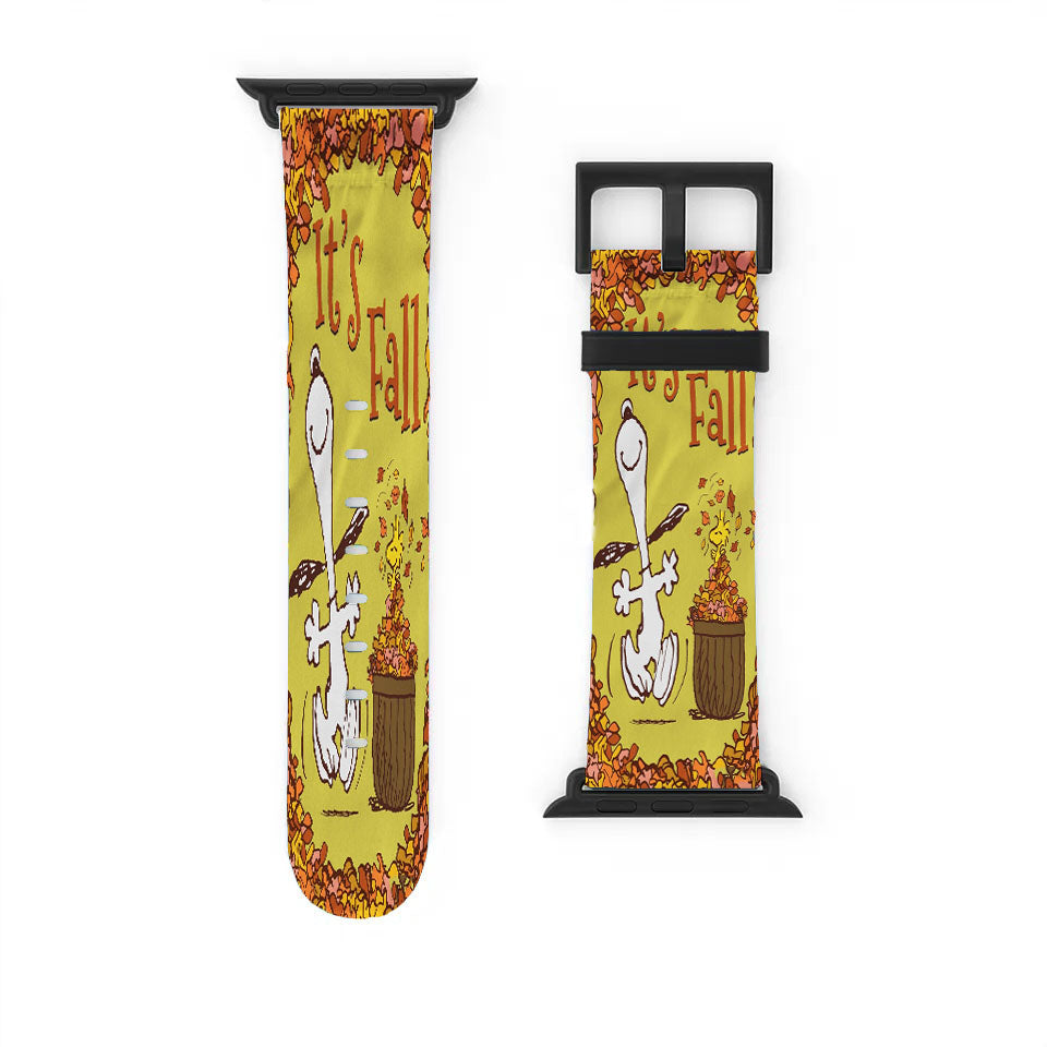 Snoopy And Woodstock Fall Apple Watch Band 38Mm - 44Mm