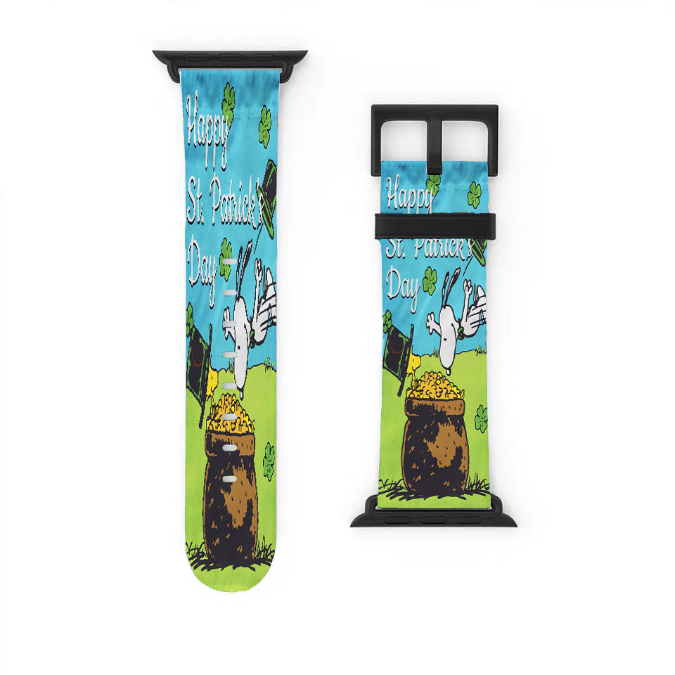 Snoopy And Woodstock St Patricks Day Apple Watch Band 38Mm - 44Mm