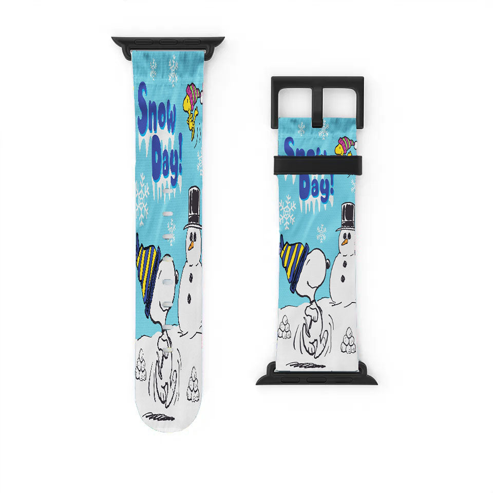 Snoopy And Woodstock Winter Apple Watch Band 38Mm - 44Mm