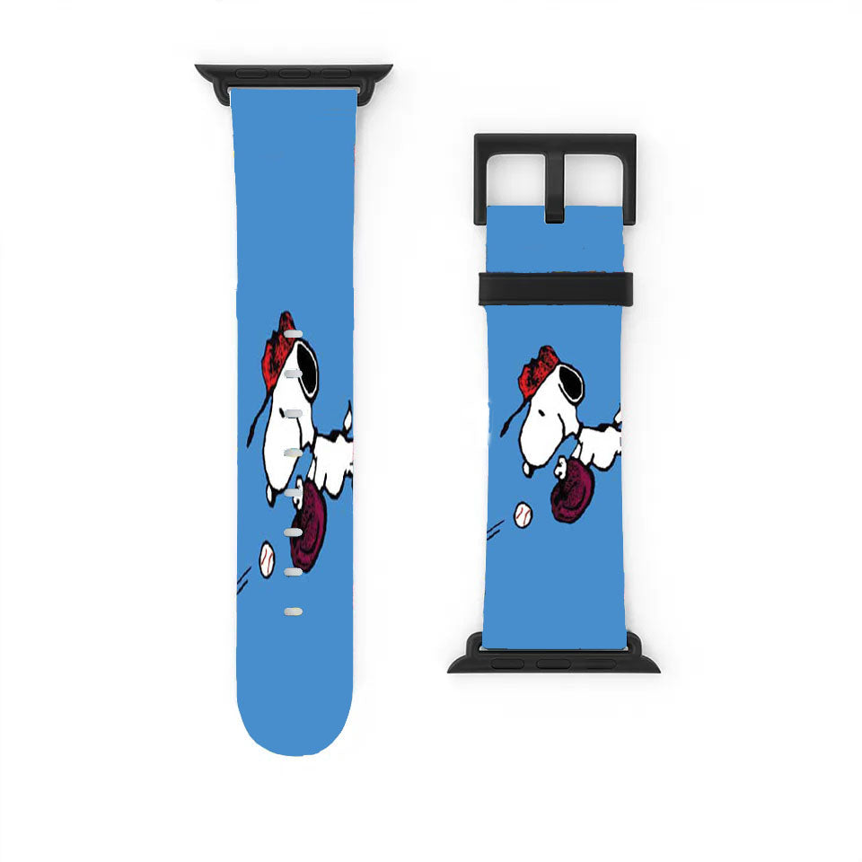 Snoopy Baseball Catch Apple Watch Band 38Mm - 44Mm