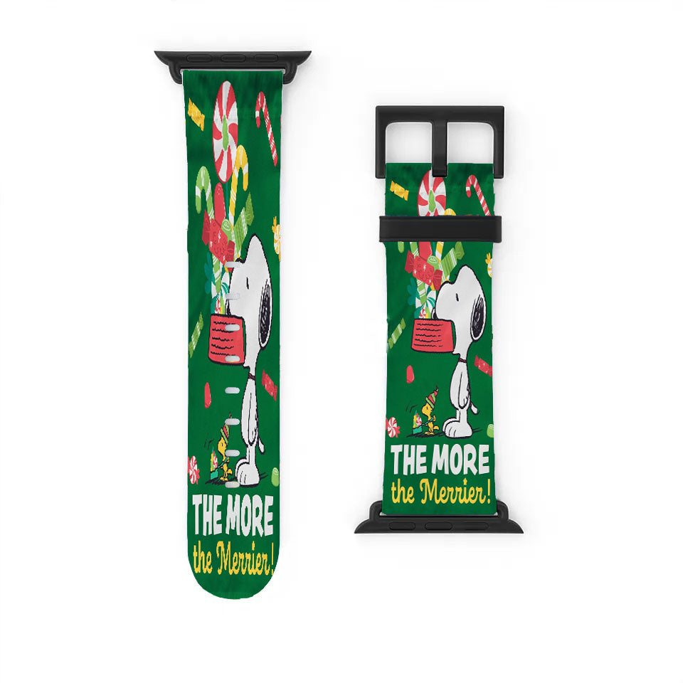Snoopy Christmas Garden Flag Holiday Apple Watch Band 38Mm - 44Mm