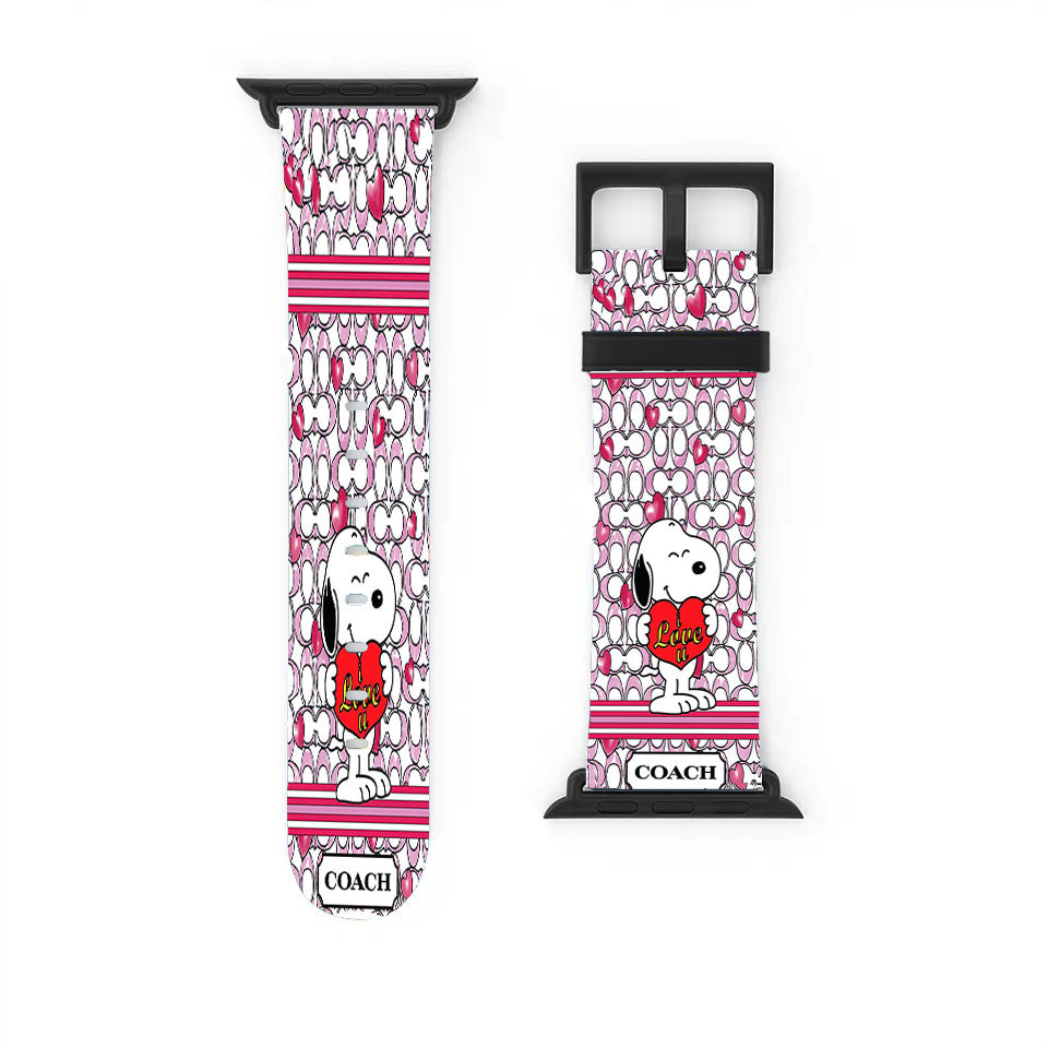 Snoopy Coach Apple Watch Band 38Mm - 44Mm