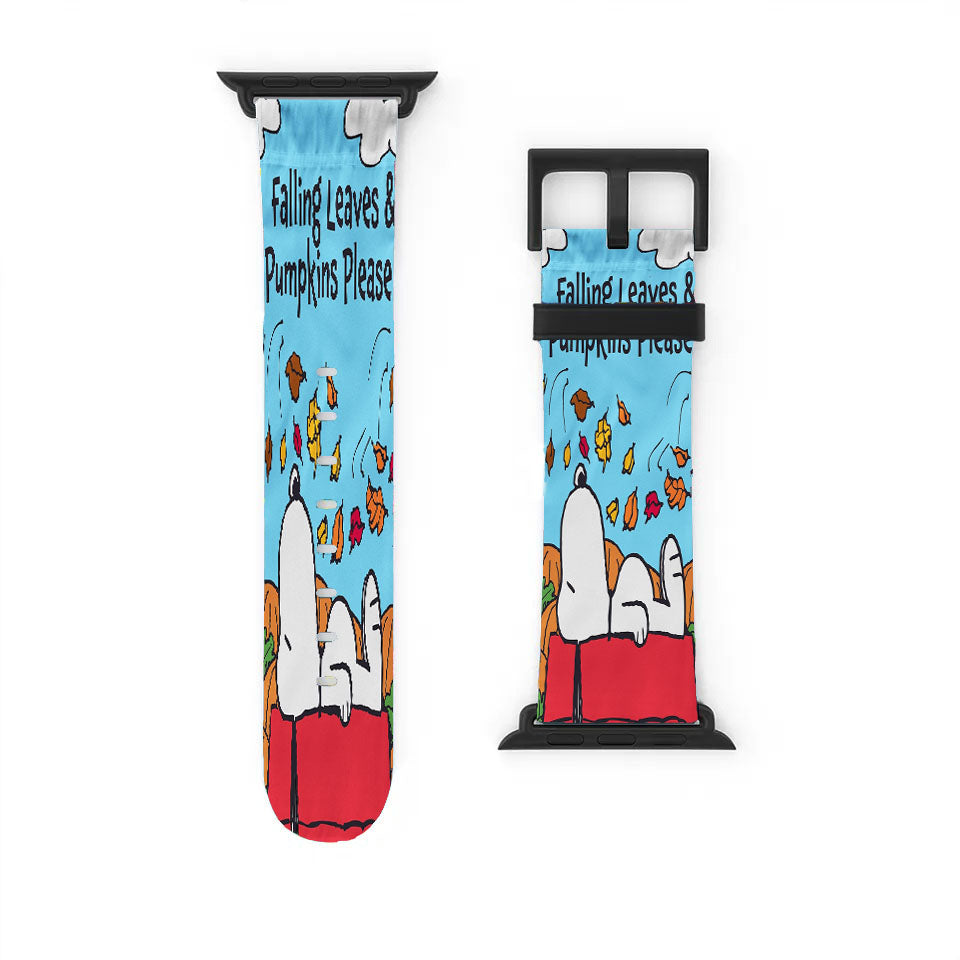 Snoopy Falling Leaves Apple Watch Band 38Mm - 44Mm