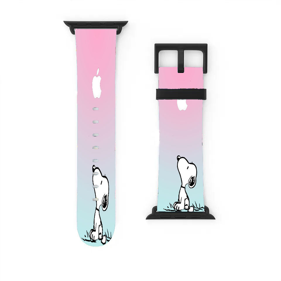 Snoopy Gradient Pink Mint Apple Watch Band 38Mm - 44Mm