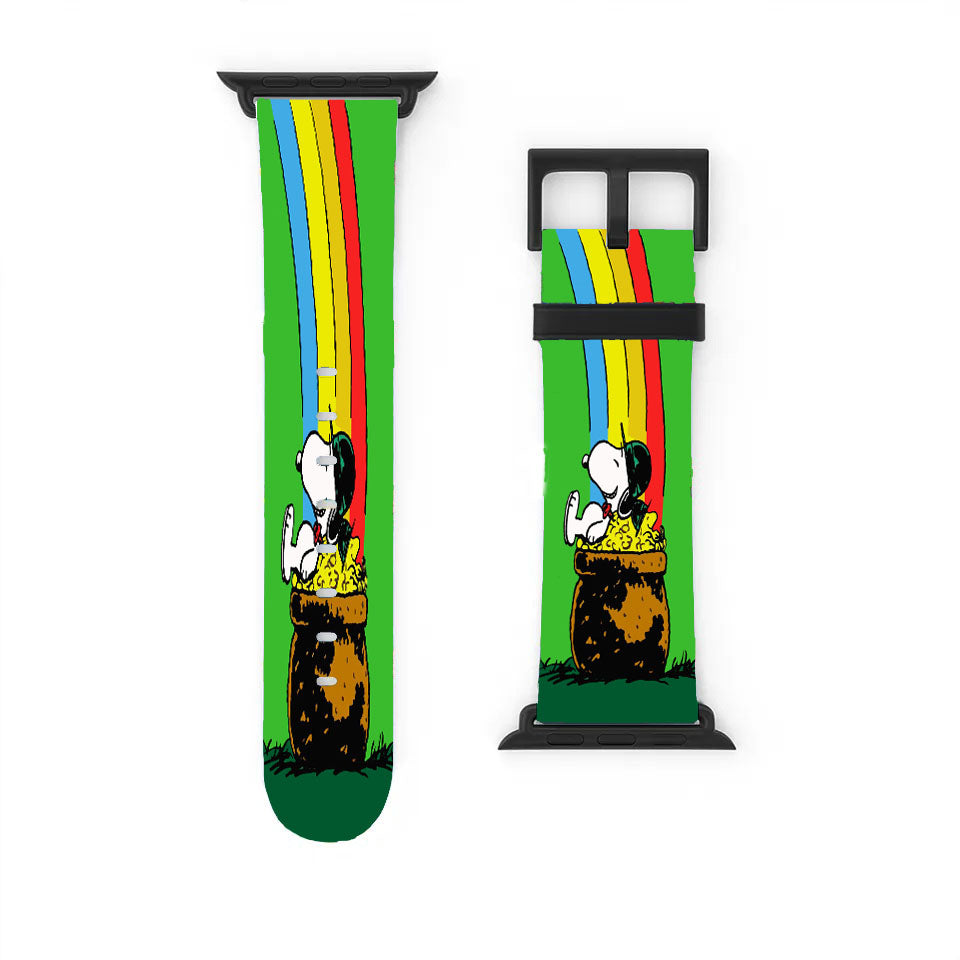 Snoopy Green Rainbow St Patricks Day Apple Watch Band 38Mm - 44Mm
