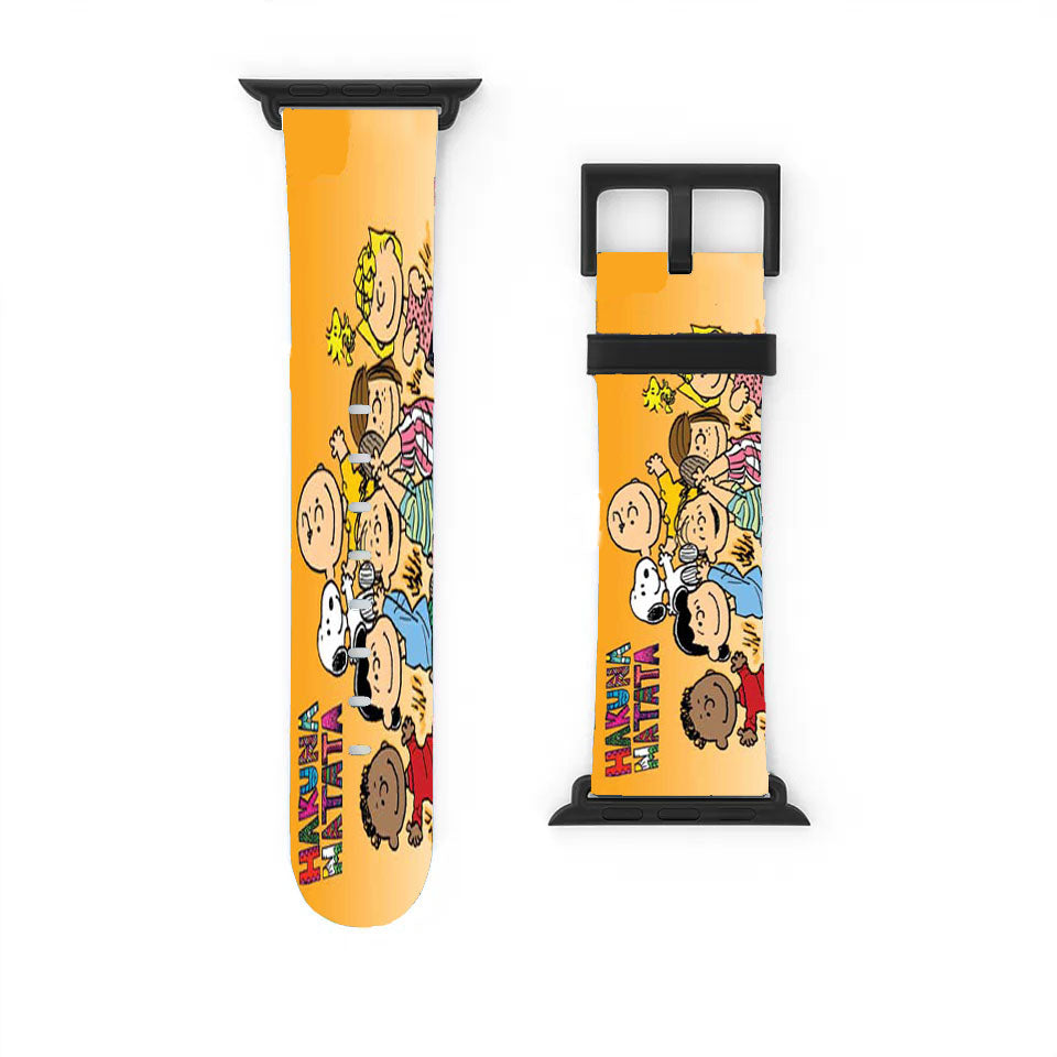 Snoopy Hakuna Orange Apple Watch Band 38Mm - 44Mm