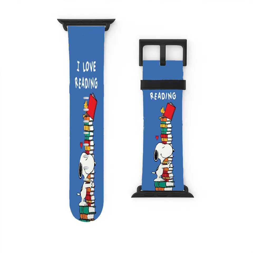 Snoopy I Love Reading Apple Watch Band 38Mm - 44Mm