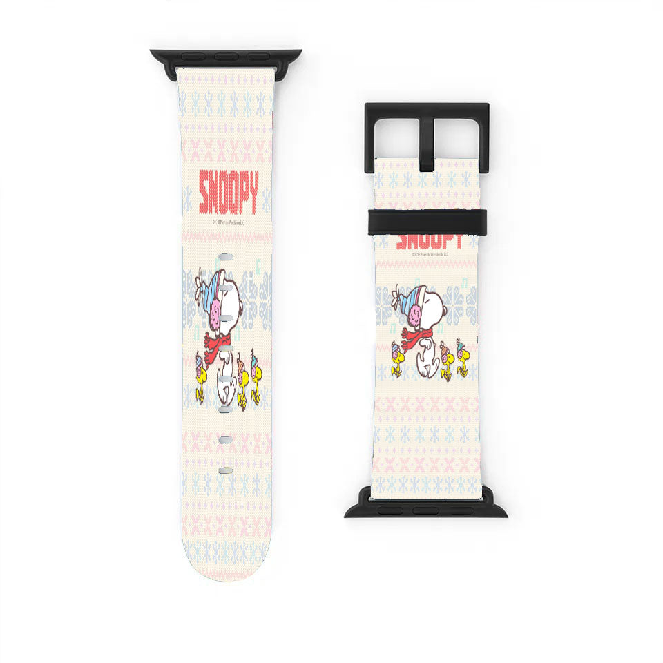 Snoopy'S Winter Clothes Apple Watch Band 38Mm - 44Mm