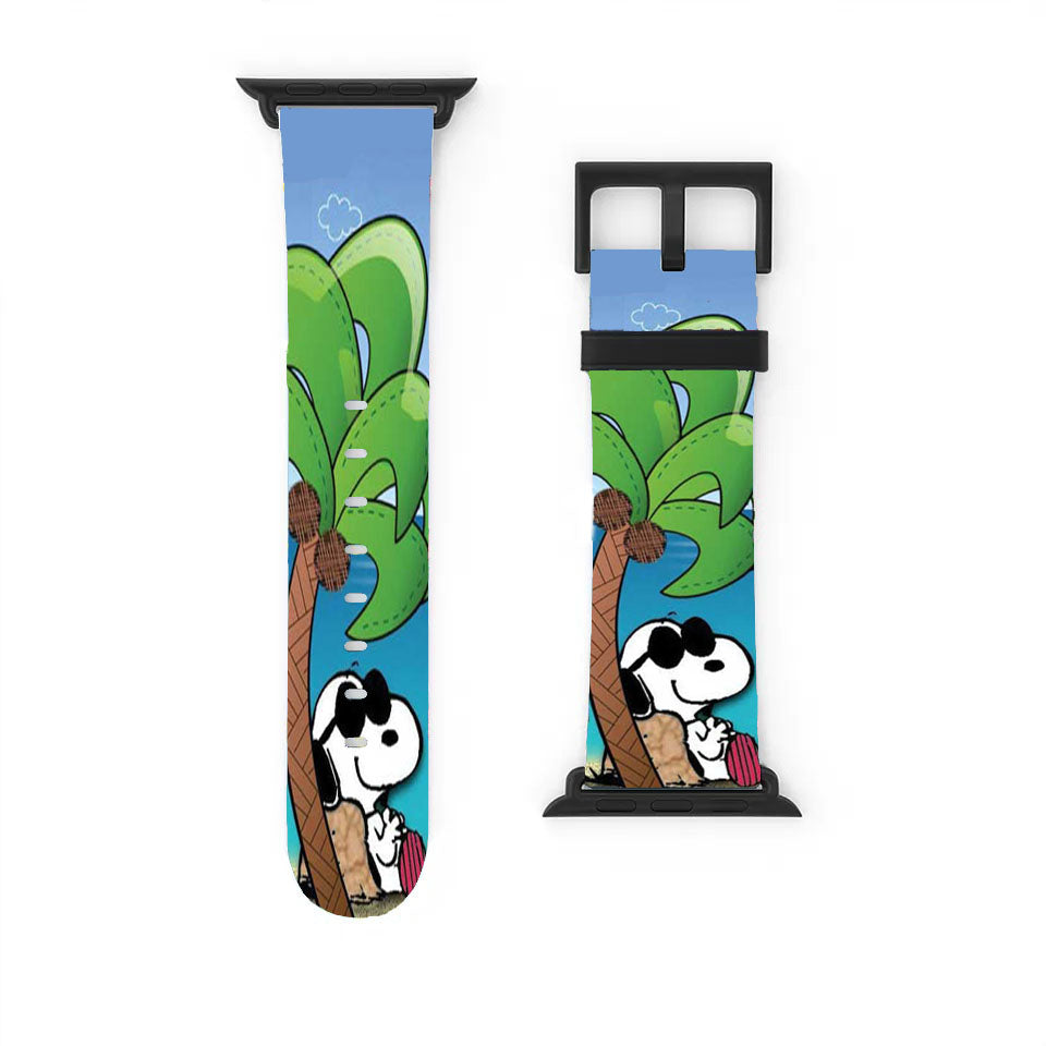 Snoopy Under Palm Tree Apple Watch Band 38Mm - 44Mm