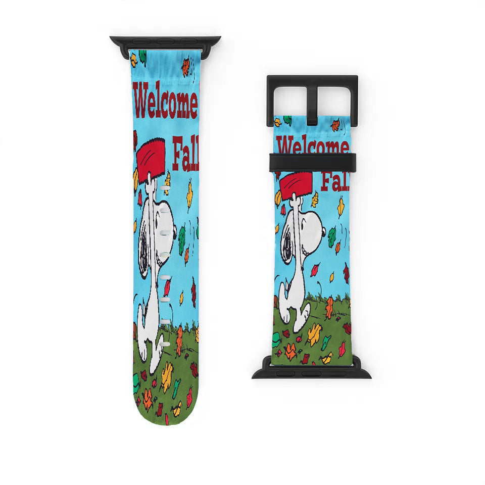 Snoopy Welcome Fall Apple Watch Band 38Mm - 44Mm