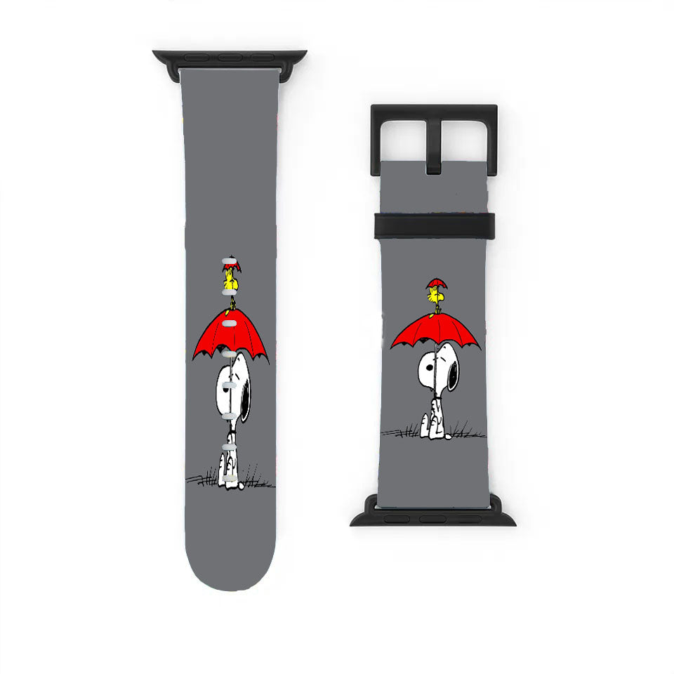 Snoopy Woodstock Umbrella Apple Watch Band 38Mm - 44Mm