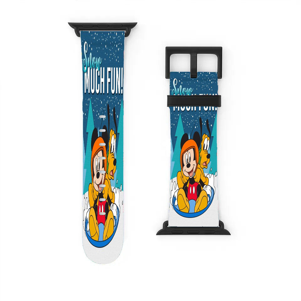 Snow Much Fun Mickey Apple Watch Band 38Mm - 44Mm