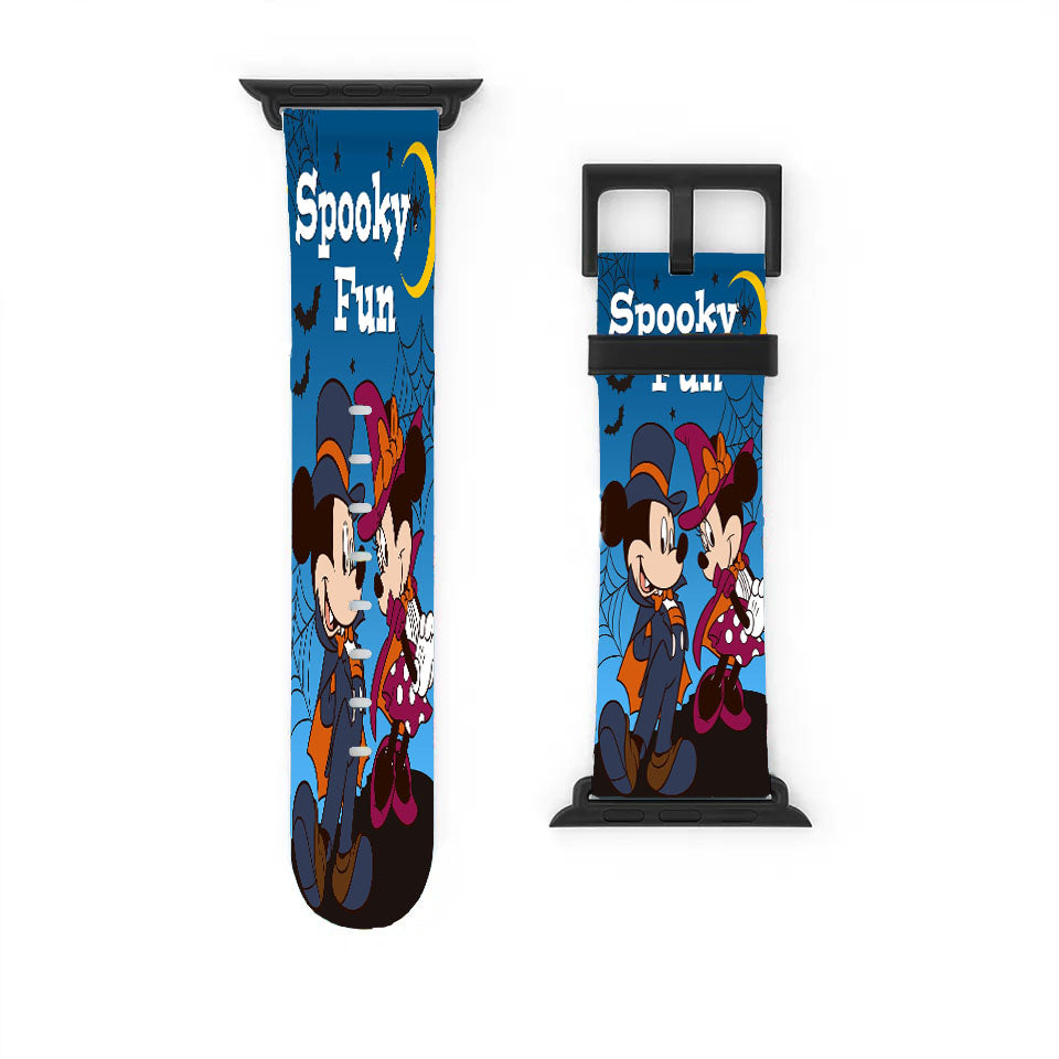 Spooky Fun Mickey & Minnie Apple Watch Band 38Mm - 44Mm