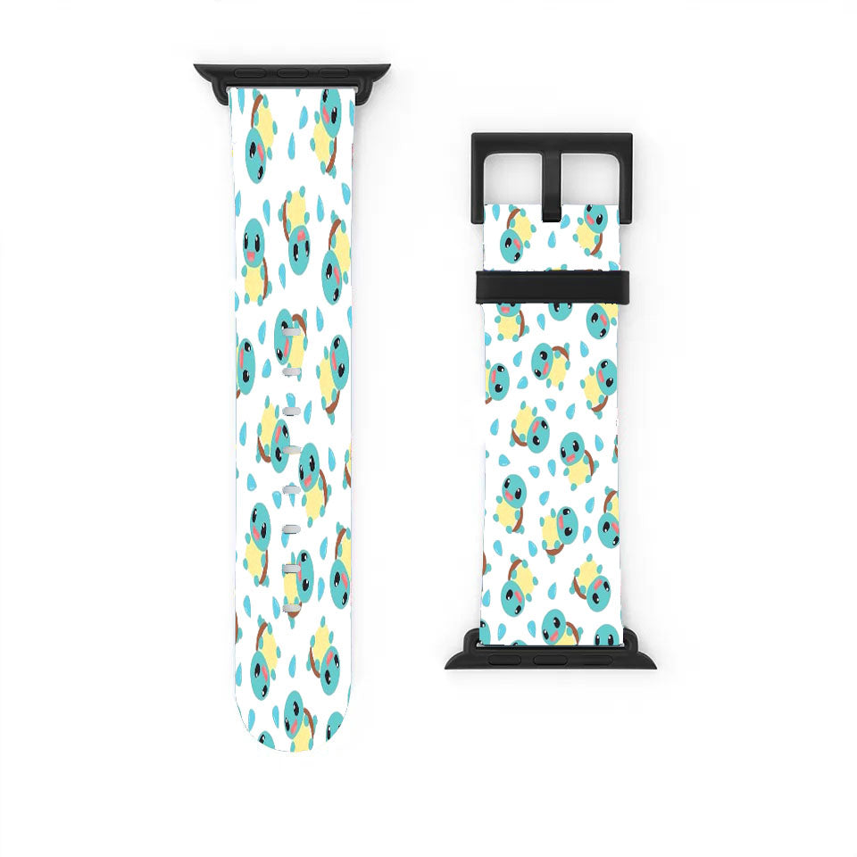Squirtle Cute Pokemon Pattern Apple Watch Band 38Mm - 44Mm