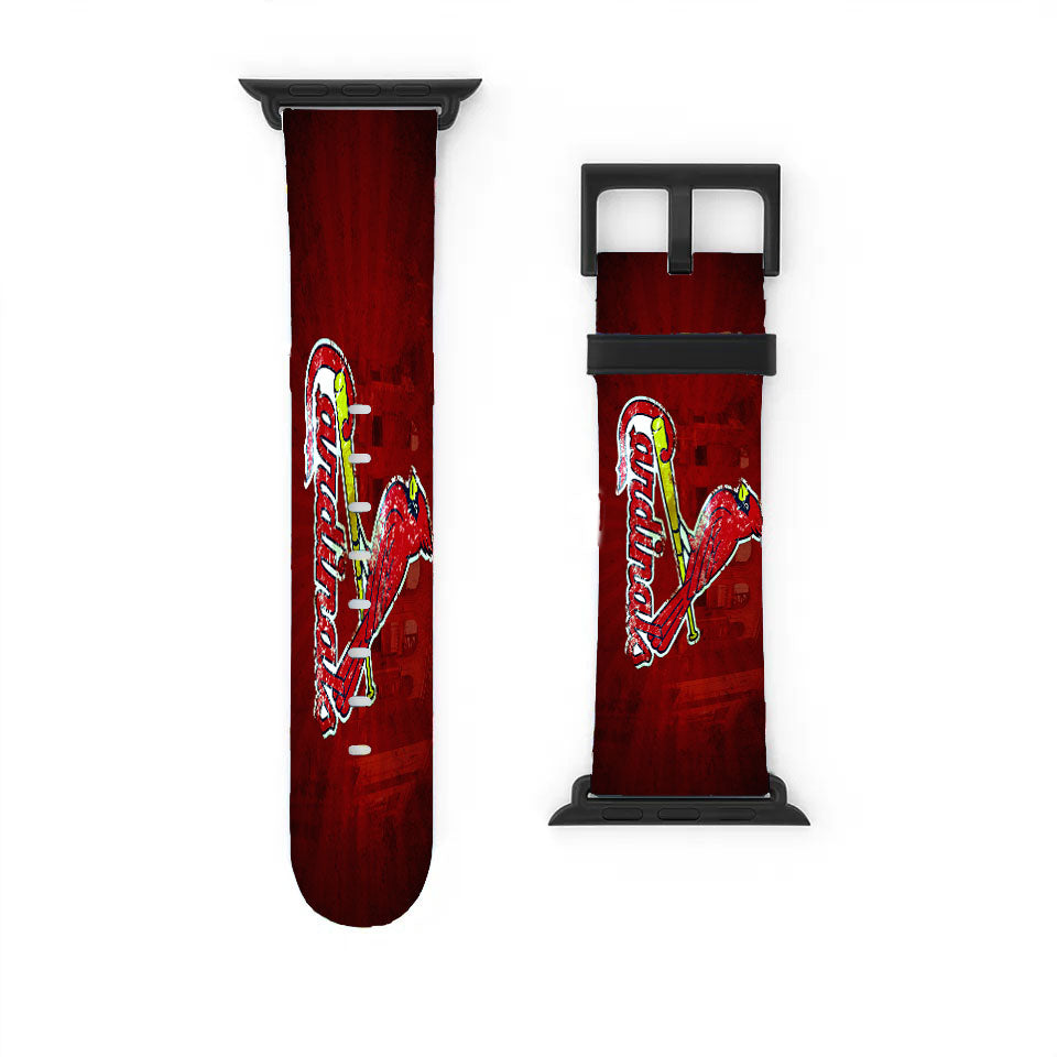 St Louis Cardinals Logo Red Apple Watch Band 38Mm - 44Mm