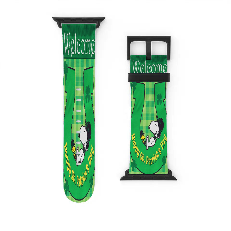 St Patricks Day Snoopy Apple Watch Band 38Mm - 44Mm