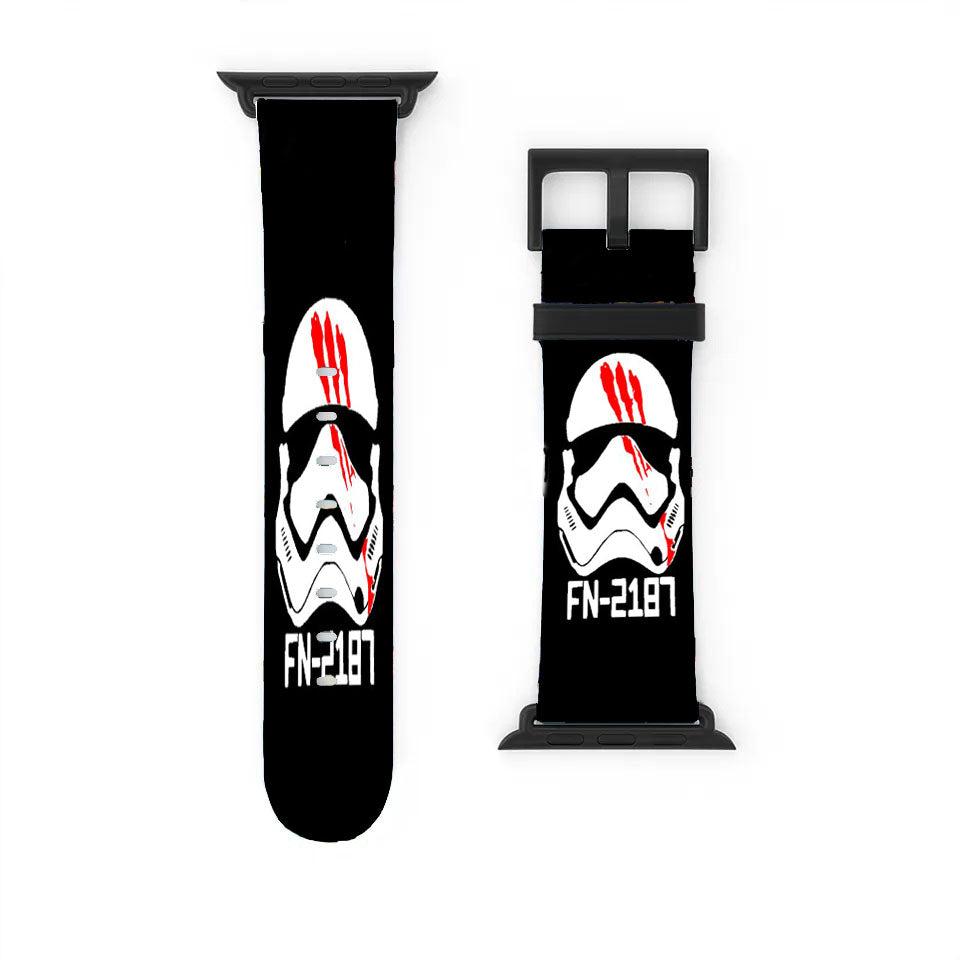 Star Wars Fn 187 Movies Finn Storm Trooper Graphic  Apple Watch Band 38Mm - 44Mm