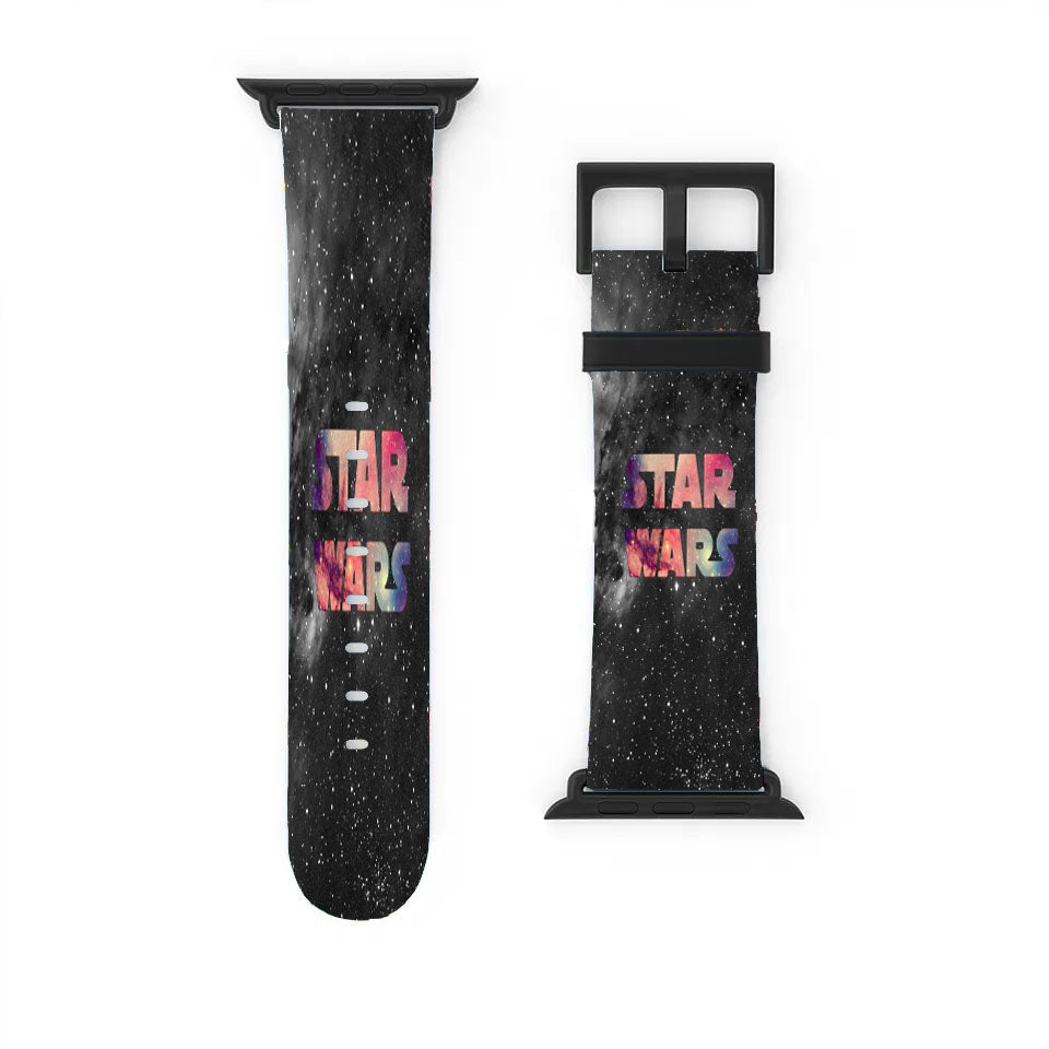 Star Wars Galaxy Black Apple Watch Band 38Mm - 44Mm