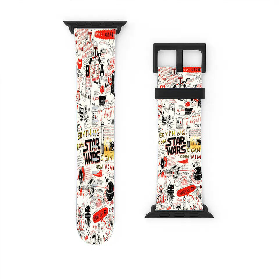Star Wars Quote Collage Apple Watch Band 38Mm - 44Mm